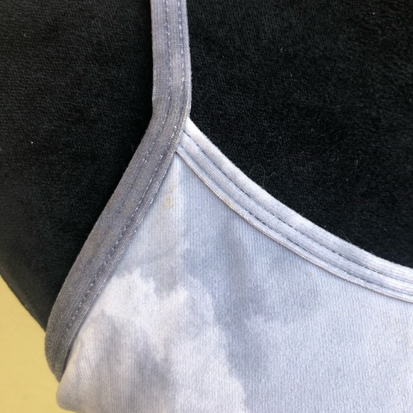 SOLD Lululemon White Coal Tinted Canvas Power Y Tank - Watercolor Marbled Grey - Picture 7 of 7